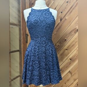 Periwinkle halter top dress